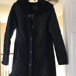 Prana Black Quilted Jacket, size medium